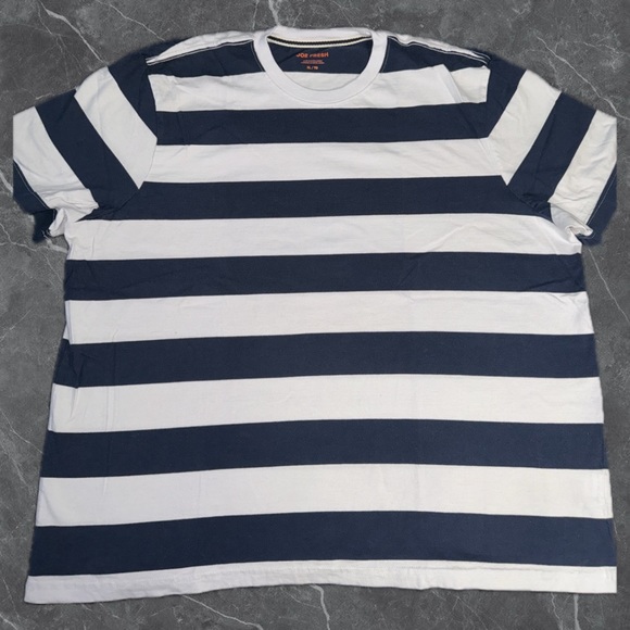 Joe Fresh Navy striped short-sleeve T-shirt - Picture 1 of 3